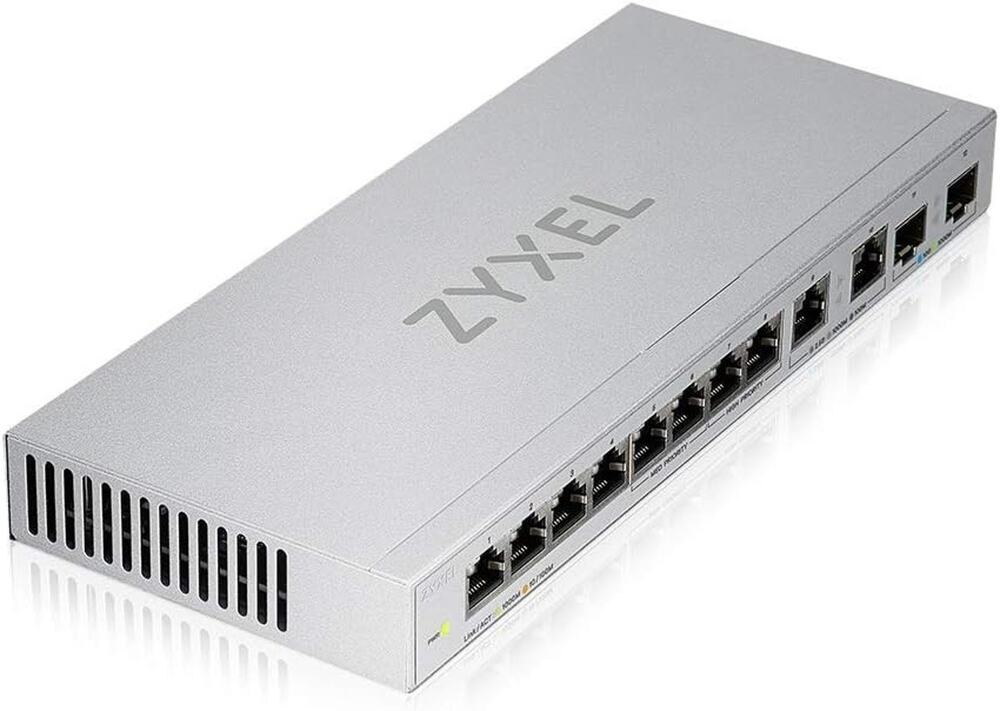 Zyxel XGS1010-12 12-Port Multi-Gigabit Unmanaged Ethernet Switch NEW SEALED